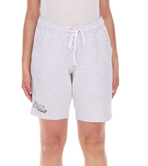 SOCCX Women's Casual Shorts, Short Cotton Pants, Summer Shorts, 364388_2007 Gray