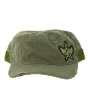 Gorra unisex de algodón con corte militar y un ajuste ligeramente curvado. Gorra de campo FC110821RJA, Verde Oliva