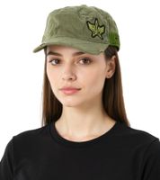 Gorra unisex de algodón con corte militar y un ajuste ligeramente curvado. Gorra de campo FC110821RJA, Verde Oliva