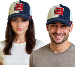 Casquette camionneur unisexe Eminem avec logo brodé, élégante casquette de baseball, accessoire de supporter, bleu marine/blanc Casquette camionneur unisexe Eminem avec logo brodé, élégante casquette de baseball, accessoire de supporter, bleu marine/blanc
