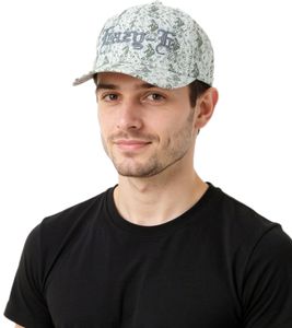 Gorra unisex Eazy-E con visera plana, ideal para fanáticos del rap estadounidense, TC110973ESE4, blanco/gris