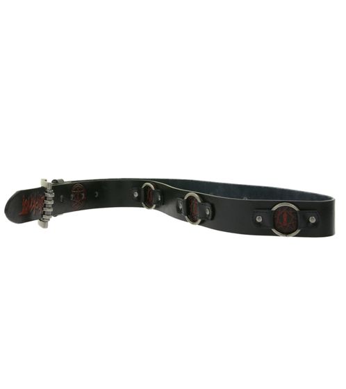 Slipknot belt from the metal band for women or men, one size fits all, 100 cm adjustable casual belt, BT111166SLP4, Black