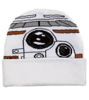 Gorro de punto BB8 de Star Wars, acogedor, artículo para fans con estilo KC112108STW Blanco