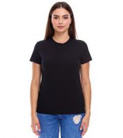 Camiseta PUMA Blank Base para mujer, algodón sostenible, deportiva y fitness 678258 02 negra