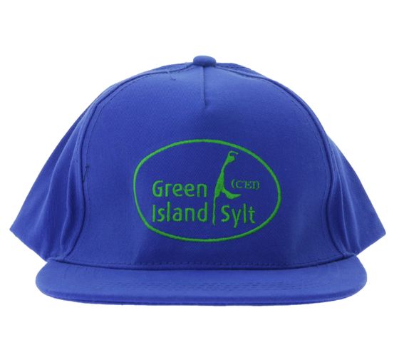 green SYLT Unisex "Green Island SYLT" größenverstellbare Base Cap mit geraden Schirm Blau
