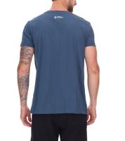 Camisa verde SYLT de algodón con estampado de olas y gráfico Sylt 0100-007 azul oscuro para hombre