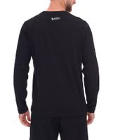 Camicia da uomo a maniche lunghe in cotone con stampe "WINDSURF WORLD CUP SYLT" verde SYLT 0100-008 Nero