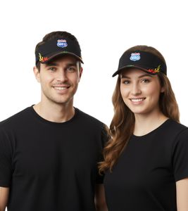 Casquette à visière unisexe HIGHWAY 430, élégante en coton avec visière, 7241GUY, noire Casquette à visière unisexe HIGHWAY 430, élégante en coton avec visière, 7241GUY, noire