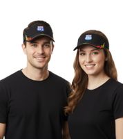 Casquette à visière unisexe HIGHWAY 430, élégante en coton avec visière, 7241GUY, noire Casquette à visière unisexe HIGHWAY 430, élégante en coton avec visière, 7241GUY, noire
