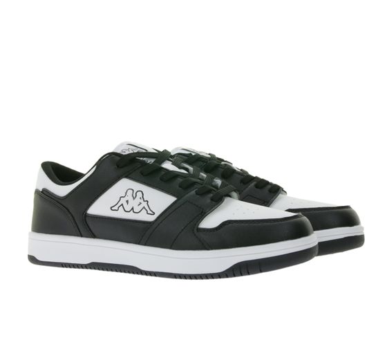 Kappa Damen Alltags-Sneaker Freizeit-Schuhe Schnür-Schuhe Trainings-Schuhe 341X2DW Schwarz/Weiß