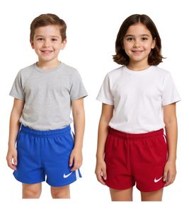 NIKE Stock Fast 2 Kids' Training Shorts with Dri-FIT Technology Soccer Shorts for Girls and Boys, Sports Shorts NT0305 Red or Blue