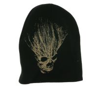 Gorro Pike, acogedor gorro de punto de doble capa, elegante, artículo para fans KC112589PIK, Negro