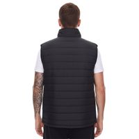 LOTTO Men's Transition Vest, Padded Quilted Vest with Pockets MBWY10001NET Black