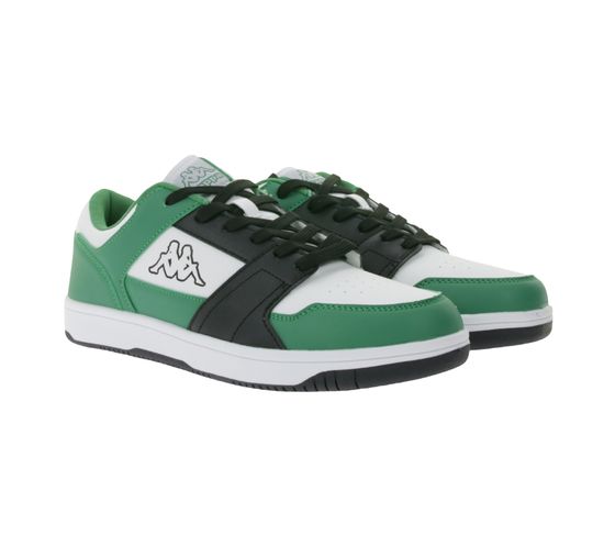 Kappa Logo Rernal 2 Herren Alltags-Sneaker Freizeit-Schuhe Schnür-Schuhe Trainings-Schuhe 341X2DW A15 Weiß/Grün