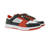 Kappa Logo Rernal 2 Men's Everyday Sneakers, Casual Shoes, Lace-Up Shoes, Training Shoes, 341X2DW A00 Black/Red/White