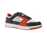 Kappa Logo Rernal 2 Men's Everyday Sneakers, Casual Shoes, Lace-Up Shoes, Training Shoes, 341X2DW A00 Black/Red/White