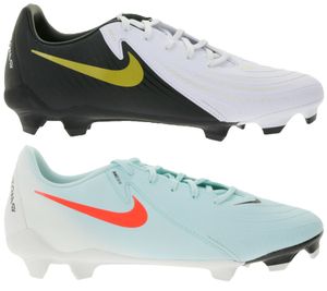 NIKE Phantom GX II 2 FG Academy FG/MG Football Boots with Cushioned Insole, Studded Boots FD6723 Turquoise or White/Black