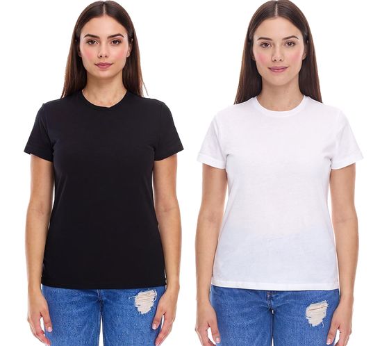 PUMA Blank Base Women's T-Shirt, Sustainable Cotton T-Shirt, Sports T-Shirt, Fitness T-Shirt, 678258, Black or White