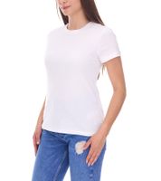 Camiseta PUMA Blank Base para mujer, algodón sostenible, deportiva y fitness, 678258, negra o blanca