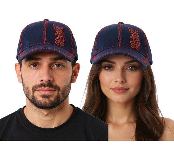 Slipknot Unisex Baseball Cap with Band Logo and Decorative Stitching, Casual Cap 3218SLP Blue/Red