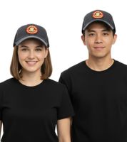 Gorra unisex de algodón Green Day de la banda de punk rock con inserción de malla y corte ligeramente curvo TC103153GRN Gris oscuro/Negro