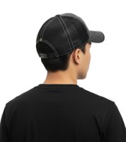 Gorra unisex de algodón Green Day de la banda de punk rock con inserción de malla y corte ligeramente curvo TC103153GRN Gris oscuro/Negro