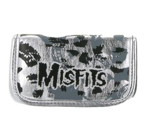MISFITS Band Wallet in a Striking Look with Logo Lettering GW108457MIS Silver