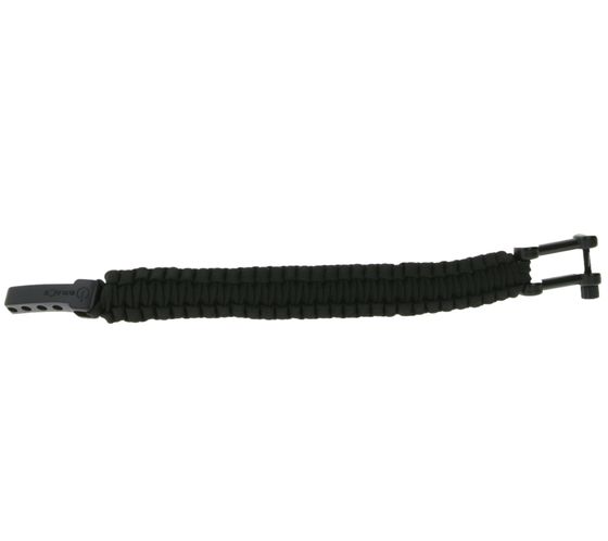 I-BRACE Paracord Armband Survival-Seil zum Armband geflochten aus reißfestem Parachute Cord 550 Cord IB1004 Schwarz