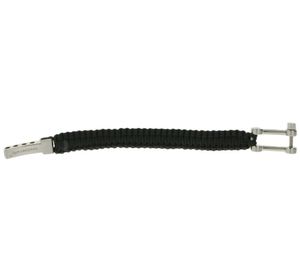 I-BRACE Paracord Armband Survival-Seil zum Armband geflochten aus reißfestem Parachute Cord 550 Cord IB1001 Schwarz I-BRACE Paracord Armband Survival-Seil zum Armband geflochten aus reißfestem Parachute Cord 550 Cord IB1001 Schwarz