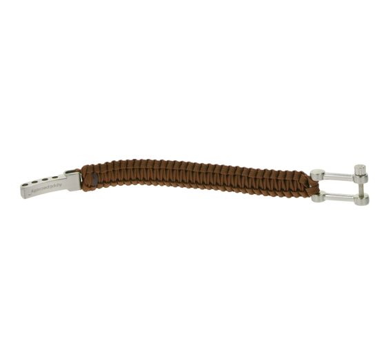 I-BRACE Paracord Armband Survival-Seil zum Armband geflochten aus reißfestem Parachute Cord 550 Cord IB1002 Braun