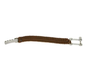 I-BRACE Paracord Bracelet, Survival Rope Braided into a Bracelet Made of Tear-Resistant Parachute Cord 550 Cord IB1002 Brown