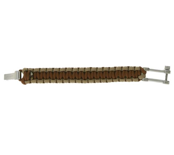 I-BRACE Paracord Armband Survival-Seil zum Armband geflochten aus reißfestem Parachute Cord 550 Cord IB1012 Braun