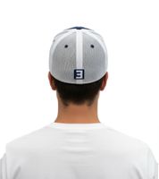EMINEM Unisex Cotton Cap with Logo Patch, Color-Blocking Baseball Cap, 8207EM Red/Blue/White