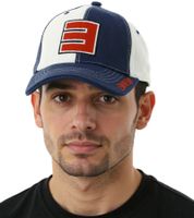 Gorra unisex de algodón con parche del logo de EMINEM, gorra de béisbol con bloques de color, 8207EM Rojo/Azul/Blanco