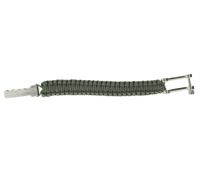 I-BRACE Paracord Bracelet, Survival Rope Braided Bracelet Made of Tear-Resistant Parachute Cord 550 Cord IB1020 Gray