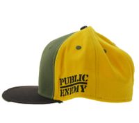 PUBLIC ENEMY Unisex Flat-Rim Cap with Logo Embroidery Baseball Cap TC109818PE Green/Black/Orange