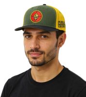PUBLIC ENEMY Unisex Flat-Rim Cap with Logo Embroidery Baseball Cap TC109818PE Green/Black/Orange