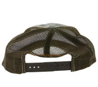 Gorra de béisbol de la banda de rock alternativo FALL OUT BOY con logo bordado y diseño camionero de camuflaje TC104185FOB verde/marrón