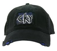 Gorra unisex CAMP KILL YOURSELF, gorra de algodón con aspecto desgastado, accesorio para la cabeza TC101767CKY, negra