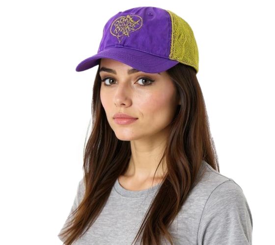 Pussycat Dolls Unisex Trucker Cap Baseball Cap with Breathable Mesh Insert Cotton Cap Fan Hat TC110470PCD Purple/Gold