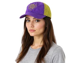 Casquette de baseball unisexe Pussycat Dolls avec empiècement en maille respirante, en coton, style fan, TC110470PCD, violet/doré Casquette de baseball unisexe Pussycat Dolls avec empiècement en maille respirante, en coton, style fan, TC110470PCD, violet/doré