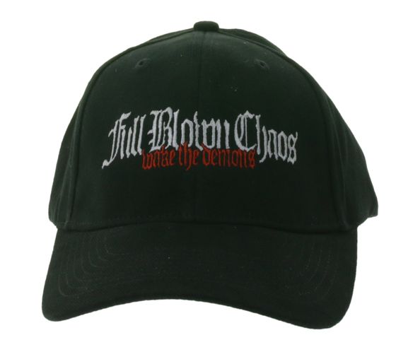 FULL BLOWN CHAOS Hardcore Metalcore Band Cotton Cap with Embroidered Logo for Men and Women TC103038FBC Black
