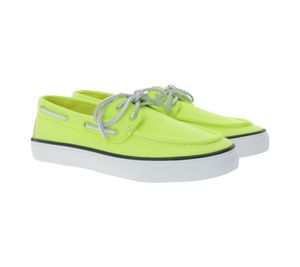 Náuticos de lona SPERRY Bahama 2.0, calzado informal sostenible para mujer con suela de espuma viscoelástica, STS88708 Verde Lima Náuticos de lona SPERRY Bahama 2.0, calzado informal sostenible para mujer con suela de espuma viscoelástica, STS88708 Verde Lima