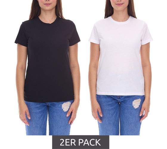 2-Pack PUMA Blank Base Women's T-Shirt, Sustainable Cotton T-Shirt, Sports T-Shirt, Fitness T-Shirt, 678258, Black or White