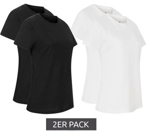 2er Pack PUMA Blank Base Damen T-Shirt nachhaltiges Baumwoll-Shirt Sport-Shirt Fitness-Shirt 678258 Schwarz oder Weiß