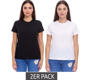 2-Pack PUMA Blank Base Women's T-Shirt, Sustainable Cotton T-Shirt, Sports T-Shirt, Fitness T-Shirt, 678258, Black or White 2-Pack PUMA Blank Base Women's T-Shirt, Sustainable Cotton T-Shirt, Sports T-Shirt, Fitness T-Shirt, 678258, Black or White