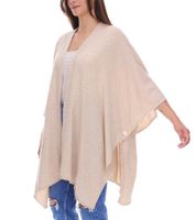 ZWILLINGSHERZ Damen Poncho mit Kaschmir hochwertiges Cape Tunika mit Ärmeln 8029P in Rosa, Rot, Beige, Grau, Blau ZWILLINGSHERZ Damen Poncho mit Kaschmir hochwertiges Cape Tunika mit Ärmeln 8029P in Rosa, Rot, Beige, Grau, Blau