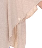 ZWILLINGSHERZ Damen Poncho mit Kaschmir hochwertiges Cape Tunika mit Ärmeln 8029P in Rosa, Rot, Beige, Grau, Blau ZWILLINGSHERZ Damen Poncho mit Kaschmir hochwertiges Cape Tunika mit Ärmeln 8029P in Rosa, Rot, Beige, Grau, Blau