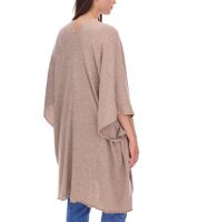 ZWILLINGSHERZ Damen Poncho mit Kaschmir hochwertiges Cape Tunika mit Ärmeln 8029P in Rosa, Rot, Beige, Grau, Blau ZWILLINGSHERZ Damen Poncho mit Kaschmir hochwertiges Cape Tunika mit Ärmeln 8029P in Rosa, Rot, Beige, Grau, Blau