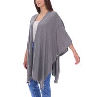 ZWILLINGSHERZ Damen Poncho mit Kaschmir hochwertiges Cape Tunika mit Ärmeln 8029P in Rosa, Rot, Beige, Grau, Blau ZWILLINGSHERZ Damen Poncho mit Kaschmir hochwertiges Cape Tunika mit Ärmeln 8029P in Rosa, Rot, Beige, Grau, Blau